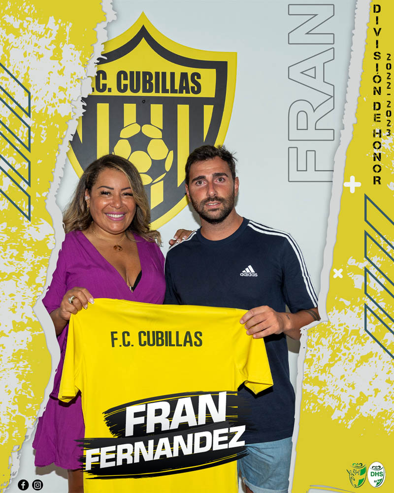 Fran Fernández junto a Lelé, presidenta del equipo alboloteño (FC CUBILLAS)