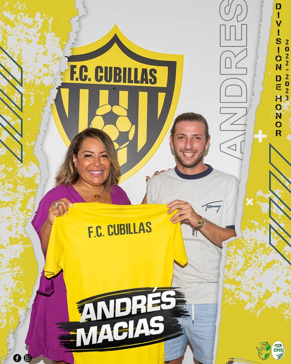 Andrés Macías junto a la presidenta del FC Cublillas (FC CUBILLAS)