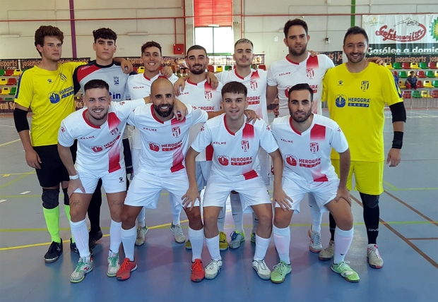 Equipo del Albolote Herogra que jugó en la cancha del CD Tapia (ALBOLOTE FUTSAL)