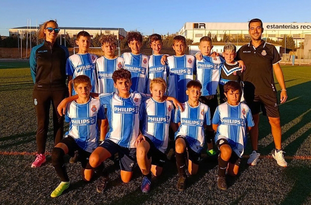 Equipo alevín de Segunda Andaluza que derrotó por la mínima al Puerto de Motril (ESPAÑOL ALBOLOTE)