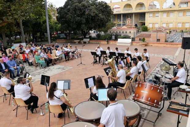 Concierto de la banda de música en el parque de Guaynabo 