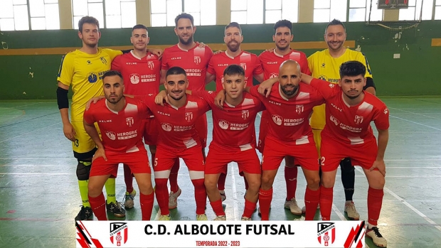 Equipo del Albolote Herogra que jugó ante el Playas de Málaga (ALBOLOTE FUTSAL)