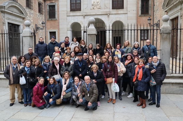 GRupo de alboloteños que viajaron a Madrid 