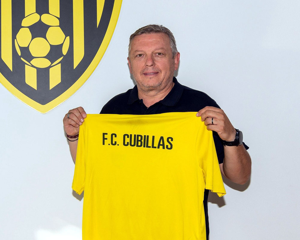 Miguel Ángel Molina en su presentación como coordinador deportivo del FC Cubillas (FC CUBILLAS)
