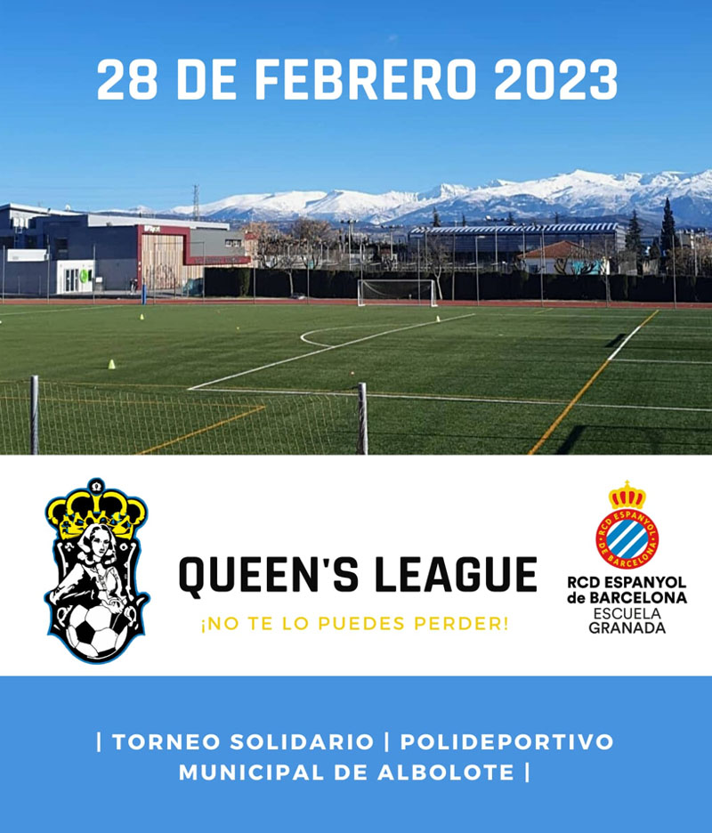 Cartel oficial de la Queen`s League (ESPAÑOL ALBOLOTE)