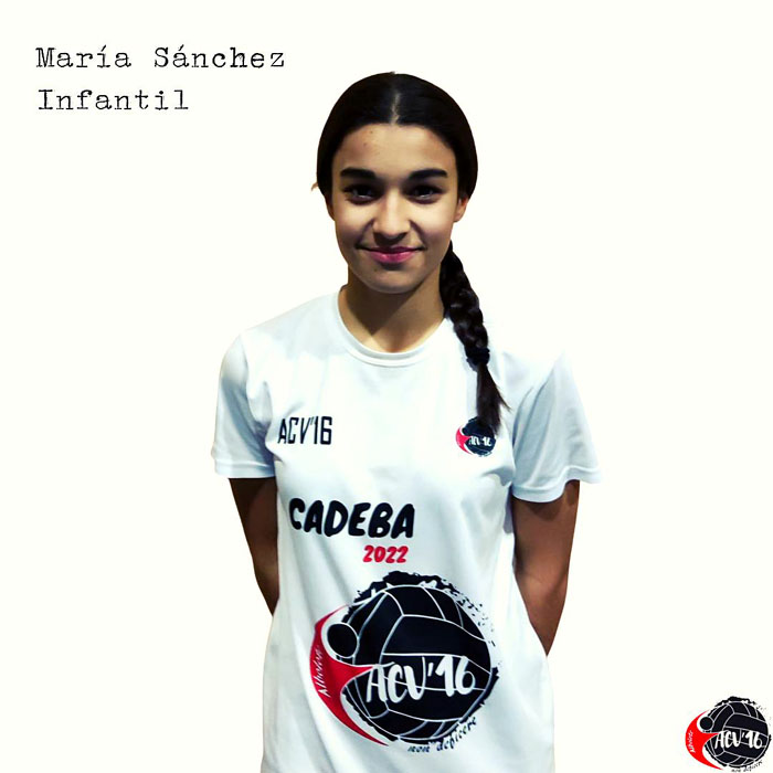 María Sánchez, jugadora infantil del Albolote CV`16