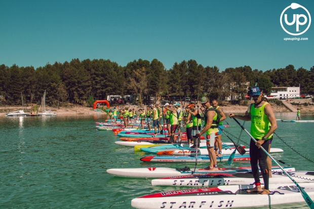 Un momento de la salida del II Campus SUP Race Universidad de Granada (UPSUPING.COM)