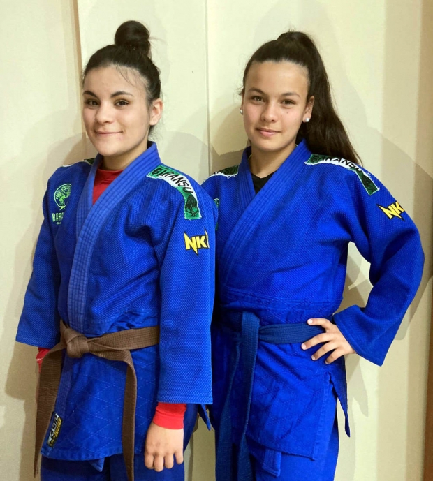 Natalia y Ylenia, judocas del Club Baransu, participaron en el Campeonato de España (BARANSU)