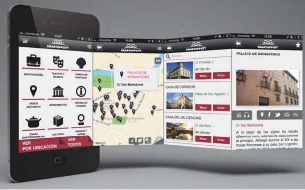 Ejemplo de una app con información municipal de un Ayuntamiento 