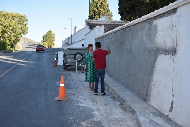 Obras de mantenimiento del cementerio 