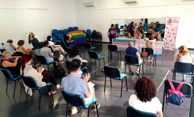 Foto de archivo de una asamblea de IU celebrada en El Chaparral 