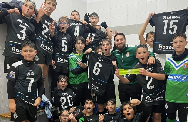 Equipo infantil de Español Albolote de Cuarta Andaluza que esta jornada ganó a domicilio al Rayo Eneas (ESPAÑOL ALBOLOTE)