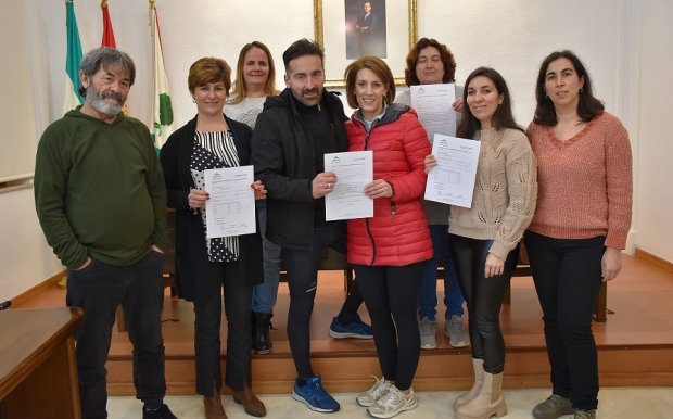 Reunión de coordinación celebrada en el salón de plenos del Ayuntamiento 