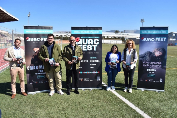 Presentación del Muac-Fest en las instalaciones del campo de fútbol de Albolote.