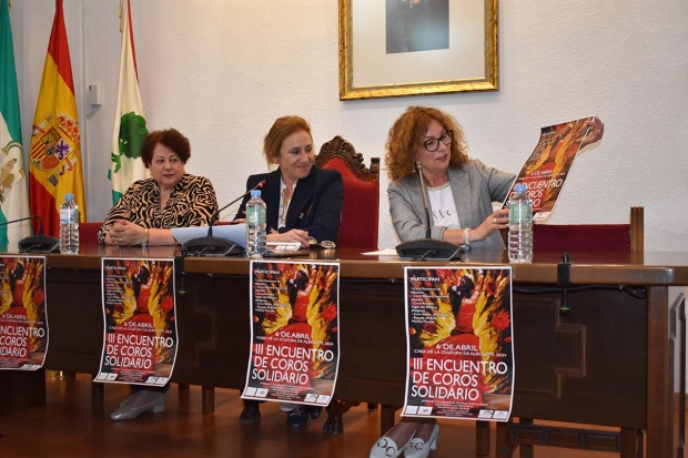 Un momento de la presentación del encuentro solidario de coros flamencos.