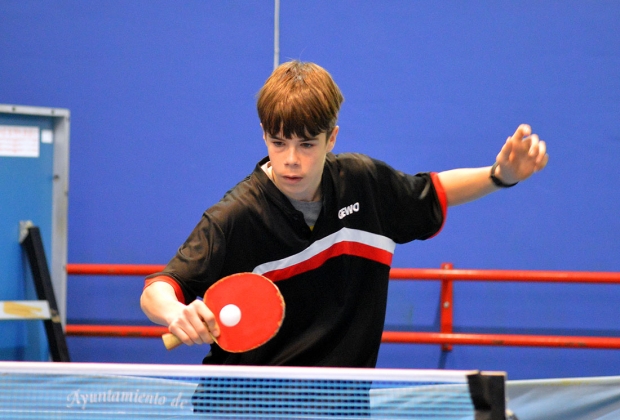 Adrián Navarro durante un partido de esta temporada (J. PALMA)