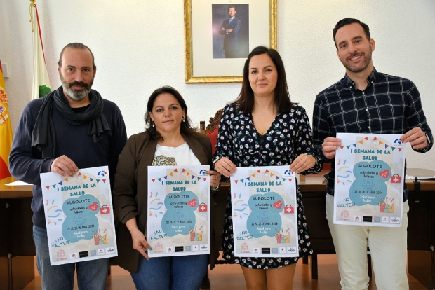 Presentación de la Primera Semana de la Salud en el Salón de Plenos del Ayuntamiento de Albolote 