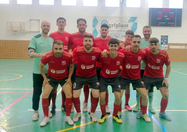 Equipo del Albolote Herogra que jugó en la cancha de Balerma (ALBOLOTE FUTSAL)