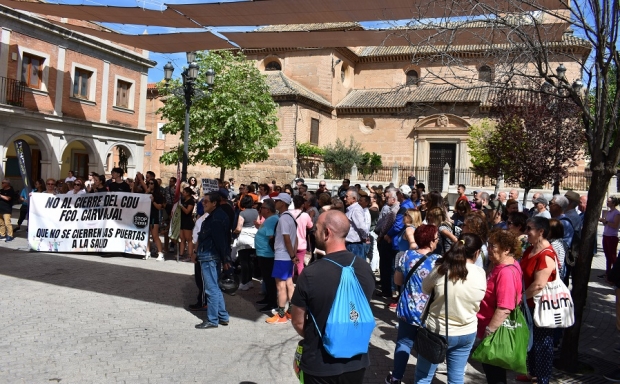 Concentración en la Plaza de España