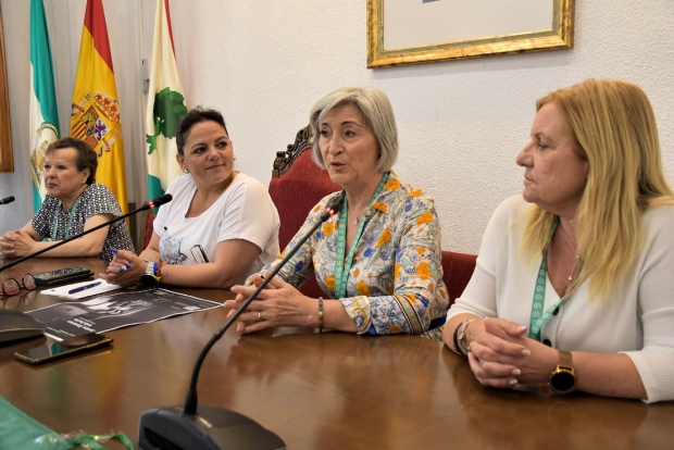 Un momento de la presentación de la actividad en el salón de plenos del Ayuntamiento 