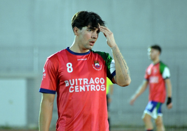 Marco, jugador del CF Imperio, durante un partido de esta temporada (J. PALMA)